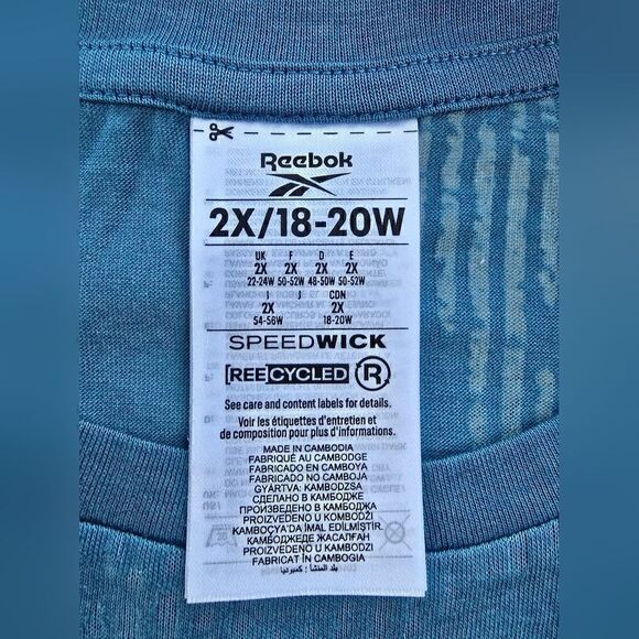 Reebok T Shirt Size NWOT (T6) - Picture 4 of 7